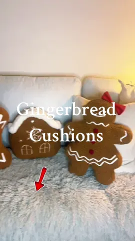 These gingerbread cushions are the best addition to our holiday decor! #GingerbreadCushions #GingerbreadFamily #GingerbreadManPillow #GingerbreadPillows #HolidayDecor #TikTokShopHolidays #BlackFridayDeals