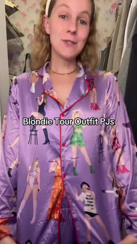 Here are the Blondie PJs I was wearing last night in my video with all the different eras your outfits. I have them in all three colors and both styles, I LOVE them.  #erastouroutfits #theerastour #erastour #swifties #swiftie