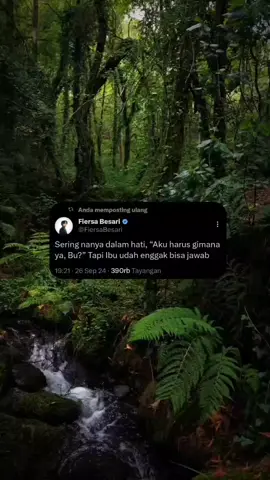 kehilangan sosok ibu sama dengan kehilangan semangat hidup yang membara.