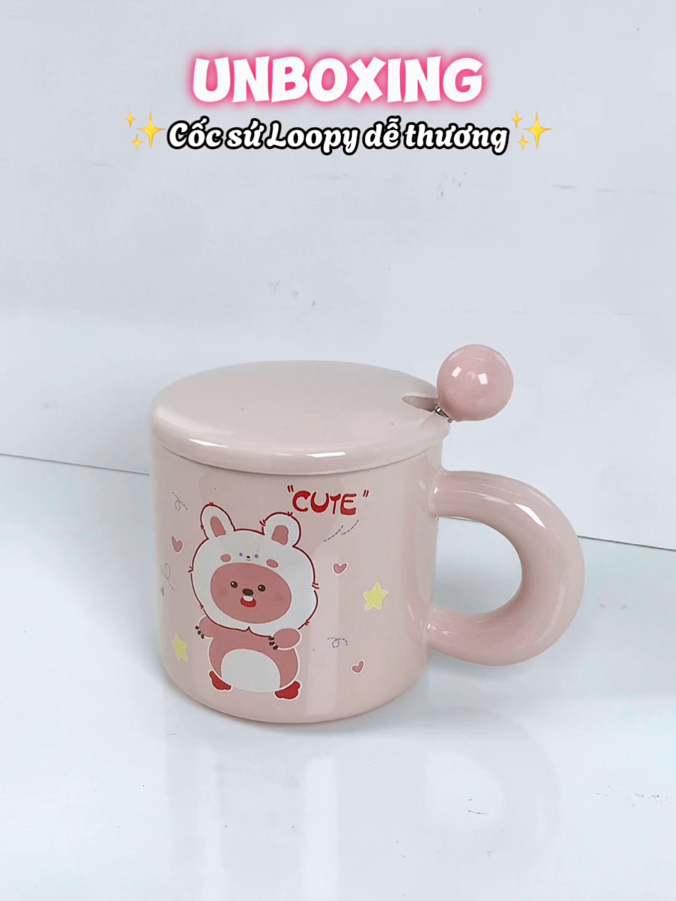 Gợi ý cho mọi người 1 chiếc cốc xinh xắn và ý nghĩa để làm quà tặng cho bạn bè hoặc người thân nha 😊😊 #unboxing #review #gift #quatang #cocsu 