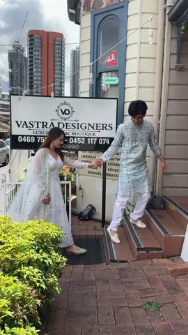 Get couple inspired outfits from our Boutique shop located at 83 wigram st Harris Park Sydney #fyp ##coupleoutfit##harrispark##vastradesignersydney##festive@@sandy@@vinay