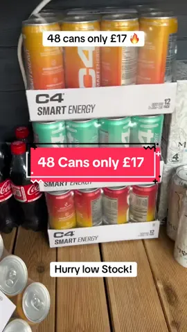 48 cans of C4 energy only £17 🔥 #c4energy #energydrink #tiktokdeals #TikTokMadeMeBuylt #gym 