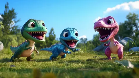 จิ๋วไดโนเสาร์ผู้กล้าหาญ l Jiw brave dinosaur #การ์ตูน #ไดโนเสาร์ #dinosaur #trex #shorts