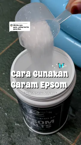 Replying to @eiza915 kalau anak tengah tak sihat boleh je mandikan hari hari dengan air garam epsom ni .. #fyp #pageforyou #epsomsalt #kebaikanepsomsalt #anakbatukselsema 