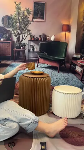 Can you believe that paper can be made into a stool?#foryou #christmasgift #paperfurniture #foldingchair #furniture #gifts #foldablefurniture #foldablechair #Paperhome 