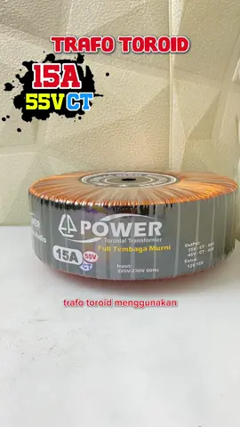 Trafo Toroid 15A 55V CT tipe lebar🤗  #trafotoroid #trafopower #trafoviral 