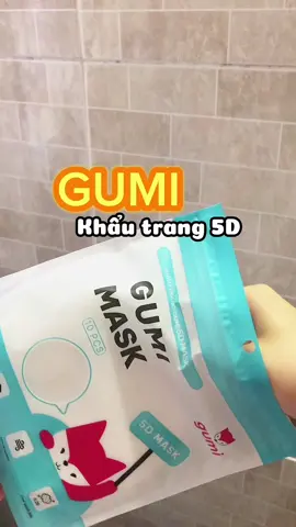 Khẩu trang 5D Gumi, hộp 100 chiếc. #giadung #gumi #khautrang5d #khautrang #khautranggumi #thuycanriview #fyp 