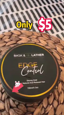 #fyp #foryoupage #hair #edgecontrol #baskandlatherco #natural #naturalha