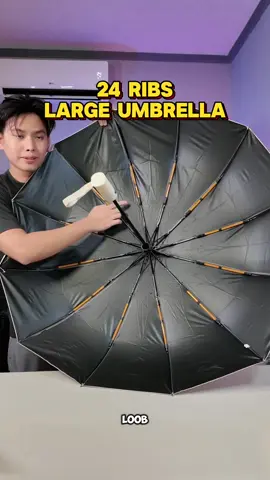 Large Umbrella with 24 ribs foldable umbrella payong #umbrella #payong #umbrellacorporation #foldableumbrella 