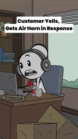 Customer Yells, Gets Air Horn in Response - Audio credit: @Vxo13 | ✨️The Real Veronika ✨️ #managersbelike #managers #corporate #corporatelife #corporateamerica #veronica #worklife #customerservice #usa🇺🇸 #fyp 
