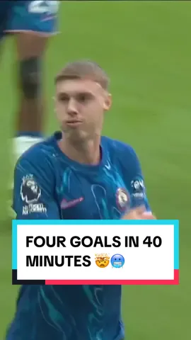 FOUR GOALS IN 40 MINUTES. COLE PALMER IS ABSOLUTELY OUTRAGEOUS. 🤯🥶 #Soccer #PremierLeague #football #chelsea #chelseafc #goals 