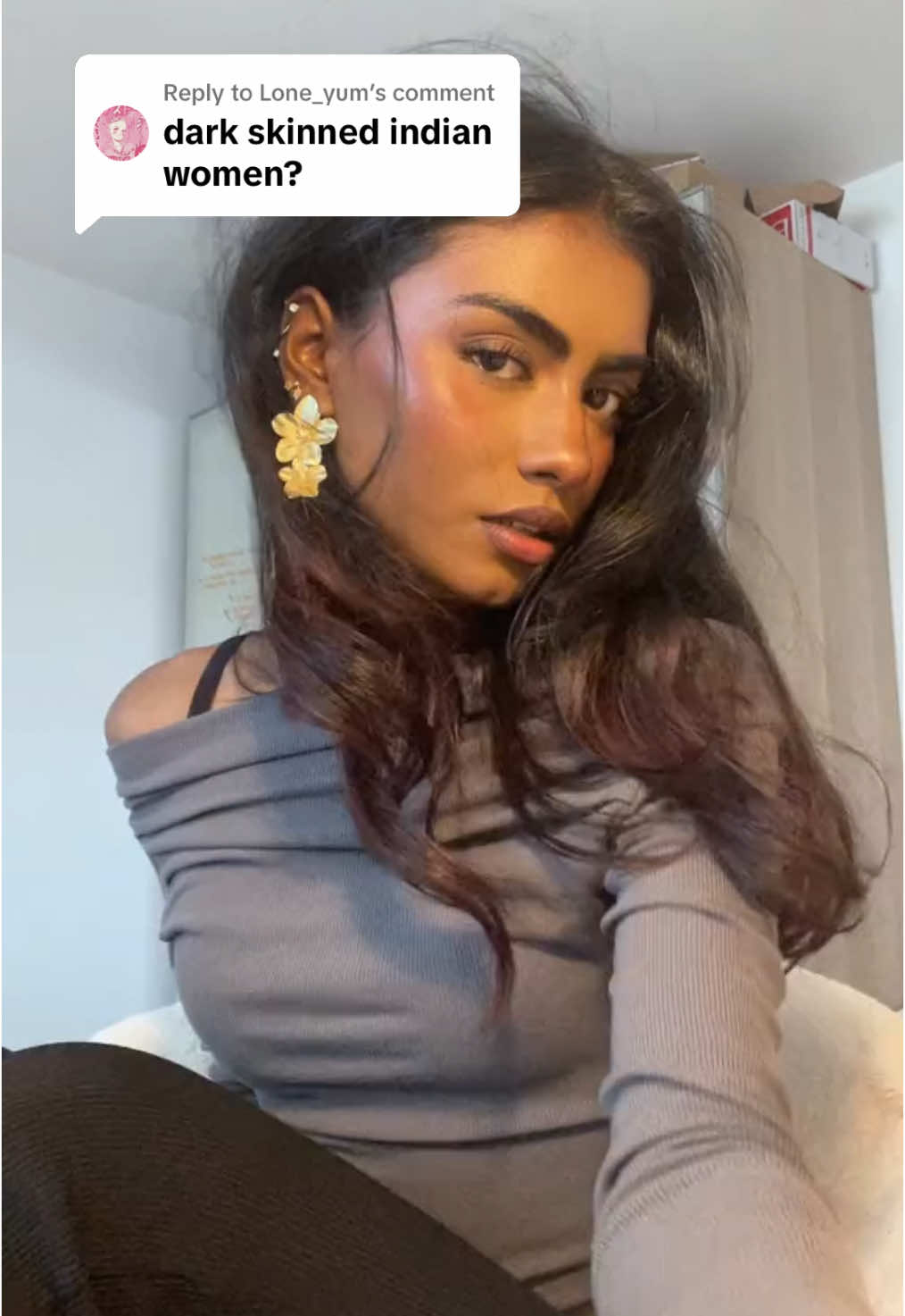 Replying to @Lone_yum @shrika peddireddy @😴  @kaaviya @avni @genie ౨ৎ @afraah @kavya☺️ @catherinekuls #indian #brown #browngirl #browngirls #browntiktok #darkskin #darkskinned #woc  #brownskin #pinterest 
