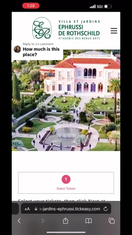 Replying to @J only 17 euros!!!💗 to visit the villa because its also a museum #southoffrance #frenchriviera #saintjeancapferrat #villaephrussiderothschild #france #europeansummer 