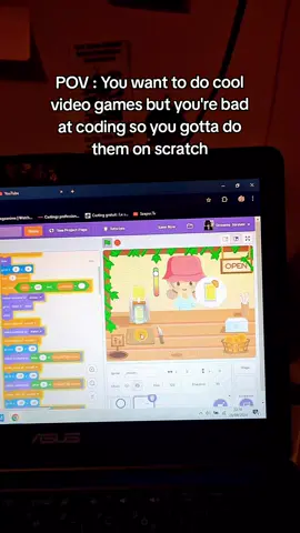 This is the reason I haven't been posting for a while #scratch #videogame #makingvideogame #coding #aestheticgame #scratchgame #cocktailtime 