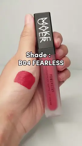 Make Over Lipcream Shade B04 Fearless #makeoverpowerstay #makeoverlipcream #lipcream #rekomendasilipcream #racuntiktok #fypp #fypviralシ 