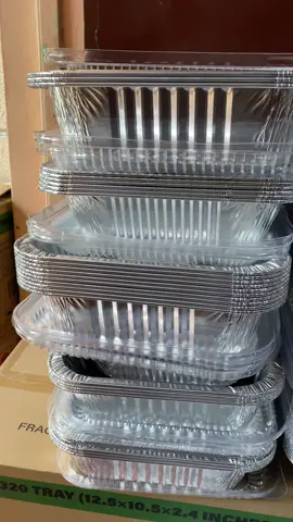 Swak to para sa mga paparating na handaan niyo 👌 #aluminumtray #aluminumloafpan #catering #bakingtray #aluminumtraywithlid #loafpan #cateringtrays #cateringtray #fyp 