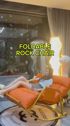 Nordic lazy sofa single rocking chair lounge chair adult balcony home leisure reclining and sleeping light luxury living room rocking chair ❤️✅✅#foldable #foldablerockingchair #rockingchair #goodthing #homeessentials #budolfinds 