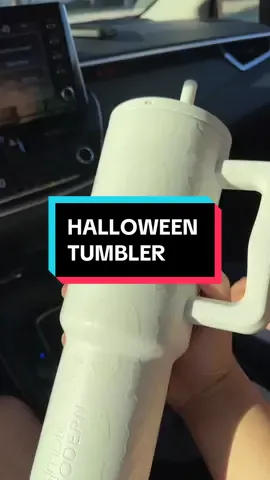 This is a simple, insulated, 40oz Halloween tumbler with a leak-proof straw lid 👻🥤#halloweentumbler #halloweencup #tumblers #40oztumbler #stainlesssteeltumbler #falldealsforyou #tiktokshopblackfriday #tiktokshopcybermonday 