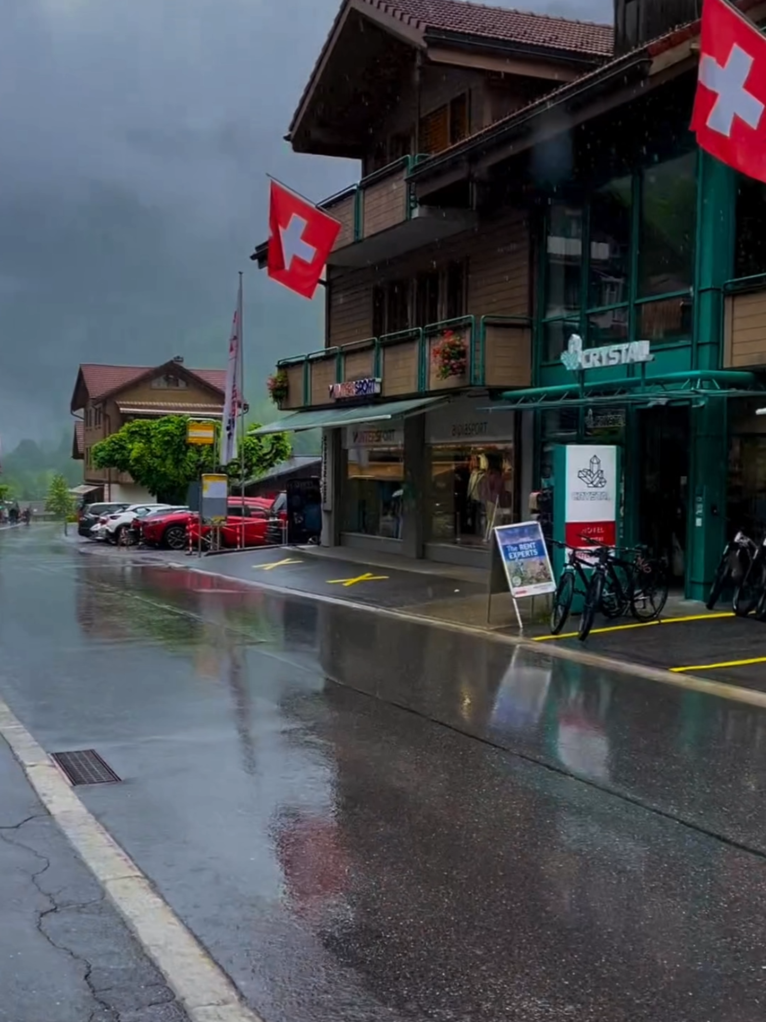 瑞士的下雨天，美到令人窒息！ #旅行 #治愈系风景 #foruyou