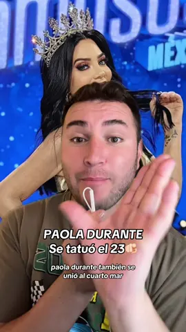 PAOLA DURANTE‼️ se tatuo el numero 23🫡🌊 #paoladurante #teammar #cuartomar ##LCDLFMX##lacasadelosfamososmx##lacasadelosfamosos##lcdlf##televisa##polemica##chisme##soyeddynieblas💣💥