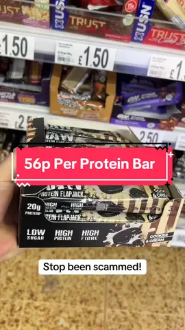 Stop been scammed - warrior protein bars only 56p per bar  #warrior #proteinbar #protein #proteinflapjacks #gym #tiktokmademebuyit 