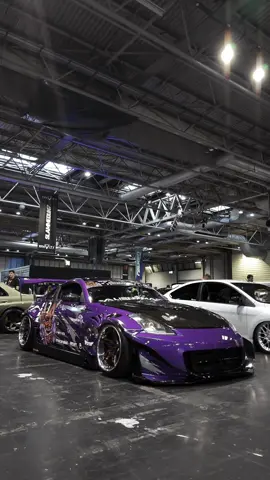 Purple RB Nissan 350Z 😈  This Rocket Bunny Z throws all styles under one build. Full widebody kit, JDM livery, bagged, the lot!  Bringing stance, drift & japanese culture to one 💜⚡️🇯🇵 #convicteduk #CNVCTD #stance #rocketbunny #nissan350z #350z #jdm #jdmcarsoftiktok #cars #modifiedcars #carsoftiktok 