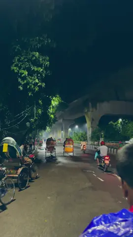 মানুষের আচরণেই মানুষকে প্রিয় থেকে অপ্রিয় বানিয়ে দেয়।😊❤️‍🩹 #night #street #trees #car #nature #road #night #rikshawala 