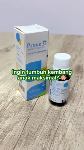 Yuk! Udah saatnya kita mulai rajin mengonsumsi vitamin D, anak makin sehat dan tulang menjadi lebih kuat 😉Prove D3 Drop siap jadi sahabat si kecil tumbuh sehat! Langsung aja checkout di Sahabat Kesehatan, dijamin ori ya!