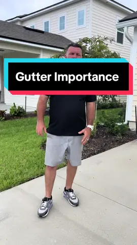 Erosion is a huge problem in Florida. If you dont have gutters you probably have erosion. #fyp #foryou #explore #explorepage #gutters #rain #hurricane #erosion #damage #windy #florida #newconstruction #buyer #money #invest #tiktok #sunday #football #sports #builder 