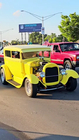 Ford Model A Classic Car Drive By Engine Sound Woodward Dream Cruise 2024