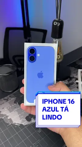 Esse é o iPhone 16 Azul (Ultramarine) #iphone16 