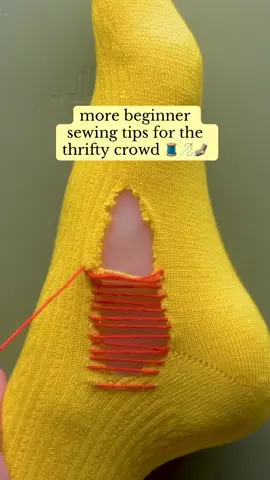 Turn rips into seamless repairs with this hand sewing hack! 🧵 #blossom #handsewing #invisibleseam #sewing #sewingtechniques #beginnersewing #howtosew #upcycle #thriftflip #darningsocks #sustainableclothing #saveyoursocks