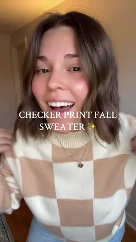Fall outfit inspo✨ Loving anything checker print right now and this sweater from @ZESICA with a pair of baggy jeans is so good 😍 #sweaterandjeans #falloutfitinspo #cutesweater #fallsweater #fallcrewnecks #cutefalloutfits #zesica #zesicaofficial  #creatorsearchinsights  Sweater and jeans Cute sweater Sweater outfits Fall crewnecks Fall sweater  Cute fall outfit  Fall outfit inspo  Everyday mom outfits