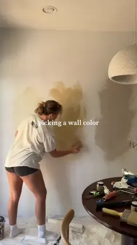 help us pick a limewash / paint color for the kitchen!! what do y’all think?! 🤍 @Ben Sitz  #kitchenrenovation #homerenovation #limewash #kitchenmakeover 