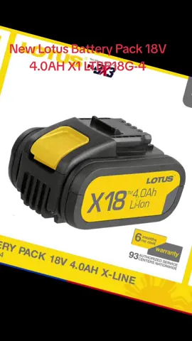 New Lotus Battery Pack 18V 4.0AH X1 LTBP18G-4