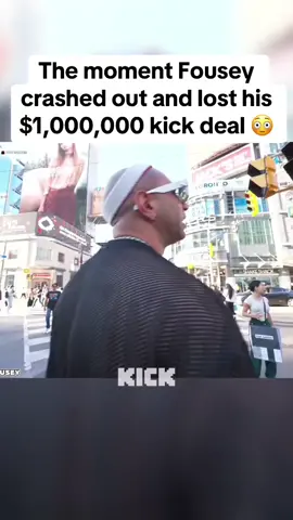 The moment fousey crashed out and lost his $1,000,000 kick deal #foryoupage #fousey #fyp 