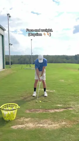 Another lesson today.  Found a new coach a few weeks ago and he has changed my game completely. In this specific video we drilled keeping the right foot down to prevent early extension. Hence the chicken winged follow through and foot not coming up.  Here’s the backstory: had some horrible shots warming up today before lesson almost like I’d never hit a golf ball.  What started out disheartening as EVERY. SINGLE BALL hit during my warm up was either a top, fat, or slice, my coach Scott worked his magic. By the end of the lesson I was hitting compressed iron shots that drew and hitting a driver like I had never hit it before.  We worked on everything.  The key takeaways from today really helped me simplify my swings and learned the difference between the iron swing and the driver swing. The takeaways are as follows:   Irons: face and weight Driver: face, weight and head What does this mean? (For me) With an iron, if I hit a shot that has bad contact (a fat shot, or thin shot), my weight did not move to my left side in my swing.  If I make good contact, but the ball doesn’t go where I’m wanting it to (for me, it goes to the right), the face was open at impact.  For driver the same thing applies, the ONLY thing different is because I am hitting up on it, I need to focus on keeping my head behind the line of the ball. When I tell you I was hitting these beautiful high draws (shots that start right then come back left, the most sought after shot for right handed golfers) it was awesome.  One thing I hate but also love about Scott is he’ll tell me to do something, I’ll do it once, then right before I try to do it again, he starts talking to me. This is done on purpose as means to help me stay focused and concentrated. And it actually helps the stuff we work on stick.  Gonna play a round this coming  Friday for the first time in about 3 weeks and I am ITCHING to see what happens. If you managed to read this far, follow me on my journey to becoming a better golfer 🤞🏼 #golfswing #golfpractice #golf #golflife⛳️🏌🏽 #golfaddict #golflesson 