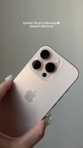 the desert titanium is a MUST & the camera quality is INSANE✨ #iphone16 #iphone16pro #iphone16promax #iphoneunboxing #unboxing #apple #asmr #deserttitanium #fyp #techtok #iphoneunboxing 