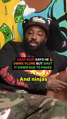A$AP Bari says he still owns VLONE but shut it down because people were making $50M+ from fakes 👀 Thoughts? 🤔 via @Nofunnyshit.show 