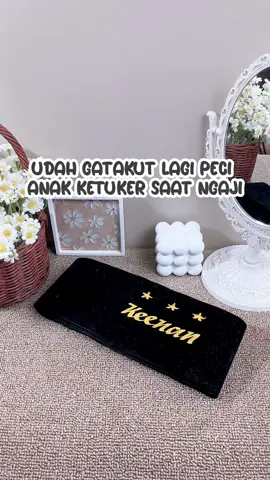 Peci anak yang bisa custom nama jadi ga gampang ilang dan kuteker nih sama temennya😍💖✨ #peci #pecianak #kupluk #pecicustomnama #pecinufreenama #pecibordirnama #pecinu #songkokanak #songkok #racuntiktok #tiktokshop #viralditiktok #tiktokviral #masukberanda 