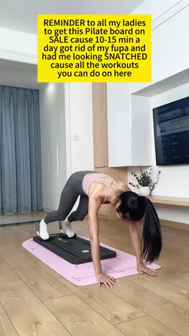 If youre looking to tone up the mid section, tighten the legs, and build the booty! The seanlee Abdominal Board is for you!#homegym #pilatesathome 