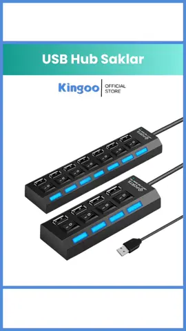 SAKLAR USB ON/OFF!! 7 Port USB Multifungsi #kingoo #kingootoko #techtok #belilokal #usbhub #portusb #hub #usbport #technology #antigaptek #saklarusb #fyp #fypppp #tiktokshop #fyppage 