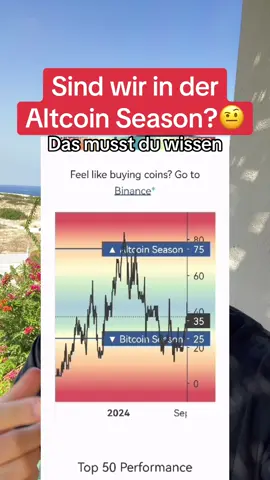 Sind wir in der Alt coin, season? Viele behaupten das, weil einige Coins gestiegen sind, aber es gibt einen genauen Index dafür und hier sage ich dir genau welcher dies ist. Also bleib bis zum Schluss dran, damit du weißt, ob es Bitcoin season ist oder die anderen Kryptowährungen. #Kryptowährungen #Kryptowährung #krypto #Bitcoin #bullrun #altcoins #altcoinseason #kryptonews 