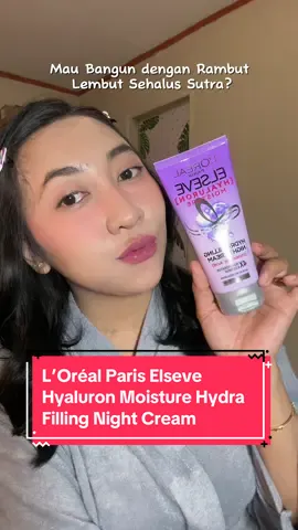 Rambut kering dan dehidrasi? Saatnya memberikan kelembapan yang dibutuhkan dengan L’Oréal Paris Elseve Hyaluron Moisture Hydra Filling Night Cream! Krim malam ini akan memberikan nutrisi mendalam dan mengunci kelembapan, menjadikan rambutmu lebih halus, lembut, dan mudah diatur. Cukup oleskan sebelum tidur dan bangun dengan rambut yang segar dan berkilau! 🌙✨ @L'Oreal Paris Indonesia  #LEDEFILELOREAL #WALKYOURWORTH #WORTHIT #LOREALPARISINDONESIA #LOREALPARISMAKEUP #LOREALPARISSKINCARE #LOREALPARISHAIRCARE #LOREALPARISPFW2024 #LorealParis #HyaluronMoisture #RambutSehat #KelembapanMendalam #RambutIndah #SkincareRambut #HydraFilling #KrimMalam #RambutKering #RambutDehidrasi #NutrisiRambut #HairCare #Beauty #SelfCare #TipsPerawatanRambut #Kecantikan #HairGoals #RambutBerkilau #PromoGuncang1010 #FYP 