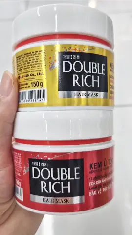 Kem Ủ Tóc DOUBLE RICH 150ml. Tóc suôn mềm mượt #utoc #kemutocsieumuot #doublerich #tocdep #chamsoctoc #hairstyle #muataitiktokshop #lenxuhuong #videoviral 