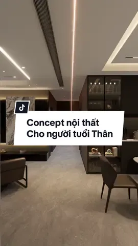Concept chung cư tone màu đen cho gia chủ tuổi Thân. #concept #house #nhadep #chungcu #noithatdep #noithathiendai #xuhuongtiktok 