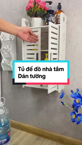 Tủ để đồ nhà tắm chống nước dán tường #nhatamdep #phongtamdep #tudantuongdanang #kedegiavi #kenhatamdantuong #kenhatamdantuong #locxoaydecor