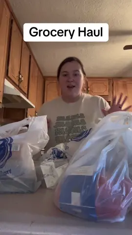 Another grocery haul, how often do you grocery shop and what do you typically spend? #fyp #groceryhaul #sahm #familyof4 #newweek 