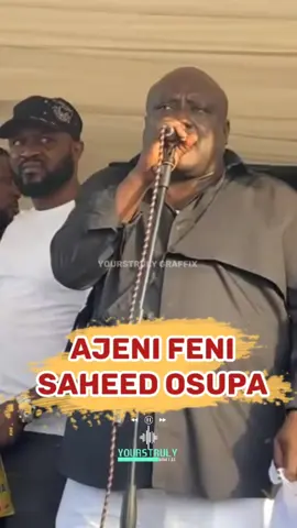 King Saheed Osupa - Ajeni Feni (Lyrics) #lyrics #lyricsvideo #yorubatiktok #fuji #yourstrulygraffix 