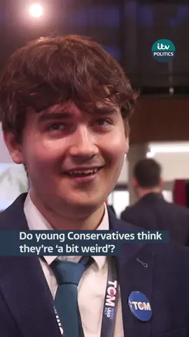 Do young Conservatives think they’re ’a bit weird’? When the public was asked about the party after the general election, the word ‘weird’ kept coming up… #itvnews 